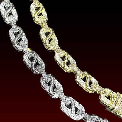 Baguette G-Link Iced Out Chain