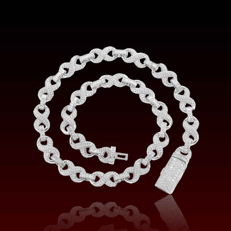 Infinity Baguette Link Iced Out Chain