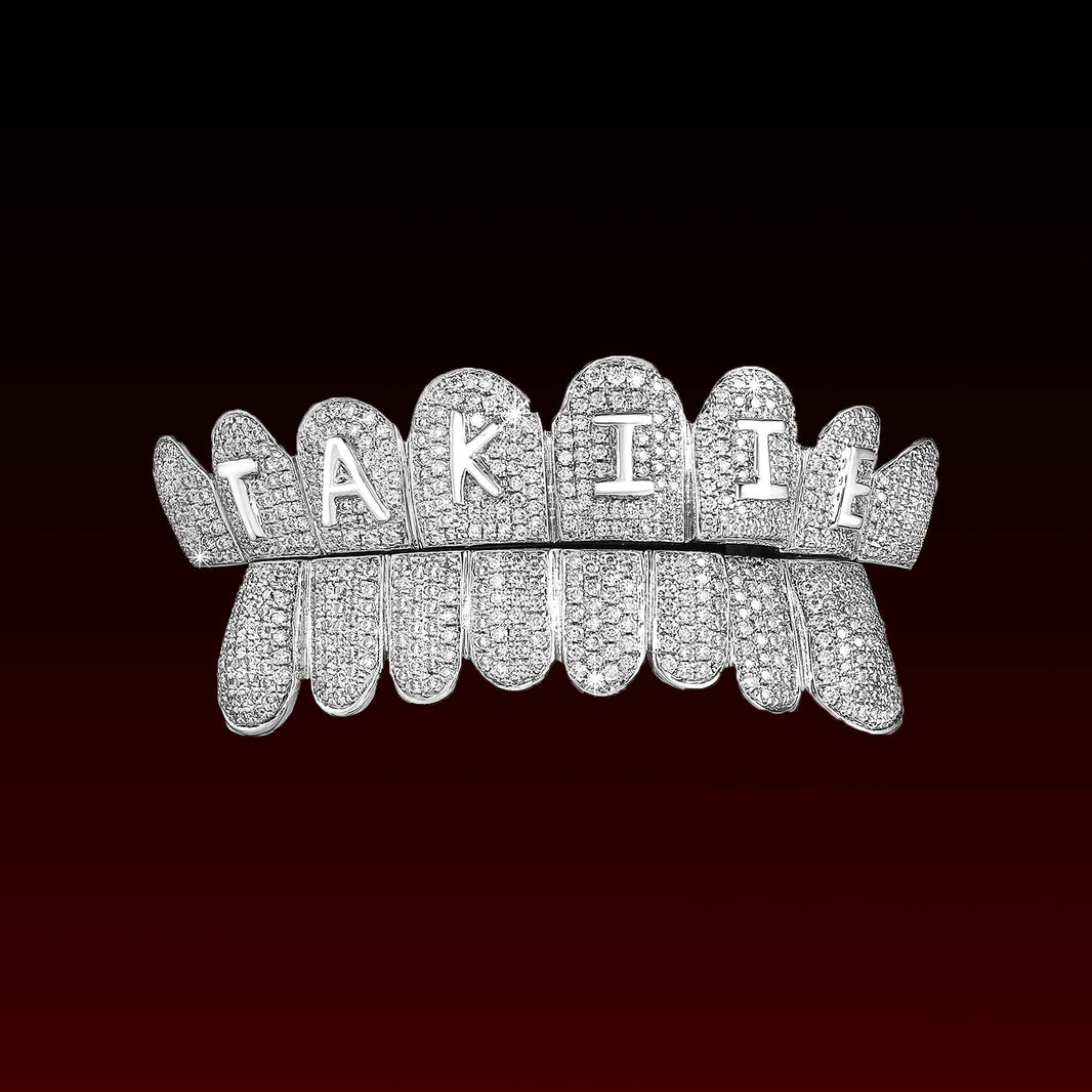 Custom Letter On Moissanite Grillz