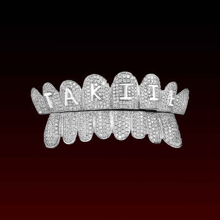 Custom Letter On Moissanite Grillz