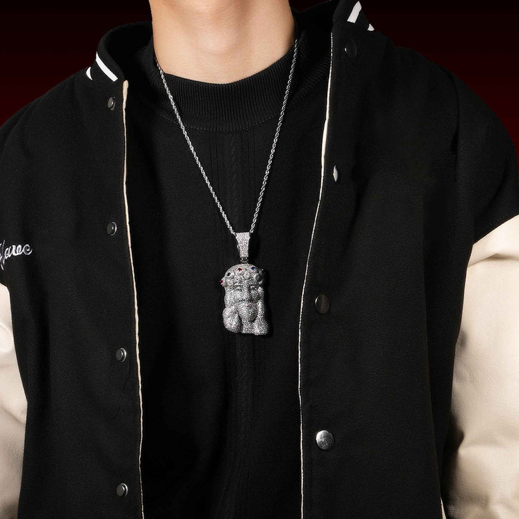 Bubble Jesus Iced Out Pendant