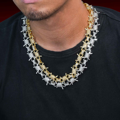 19MM Iced Barbed Wire Chain