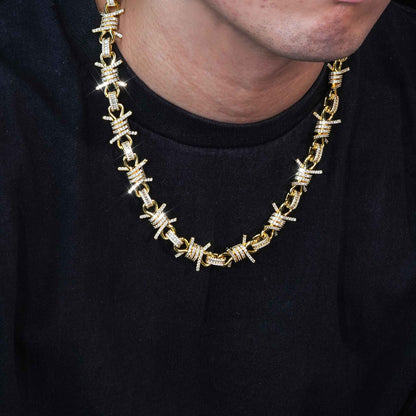 19MM Iced Barbed Wire Chain