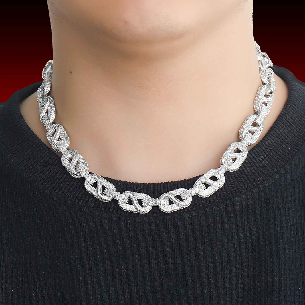 Baguette G-Link Iced Out Chain