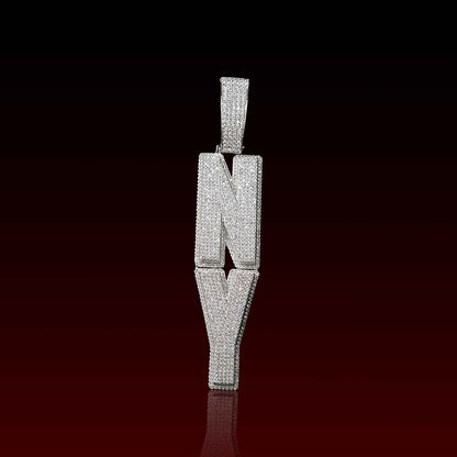 Double Layer Custom Letter Pendant