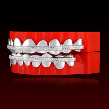 Honeycomb Bar Polished Custom Moissanite Grillz