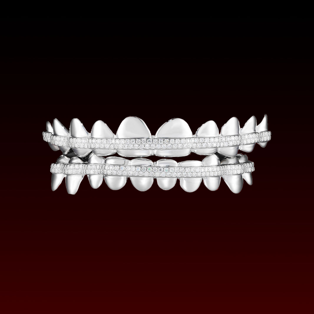 Honeycomb Bar Polished Custom Moissanite Grillz