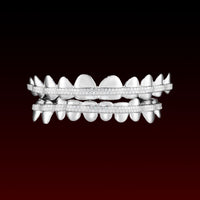 Honeycomb Bar Polished Custom Moissanite Grillz