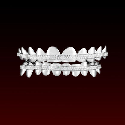 Honeycomb Bar Polished Custom Moissanite Grillz