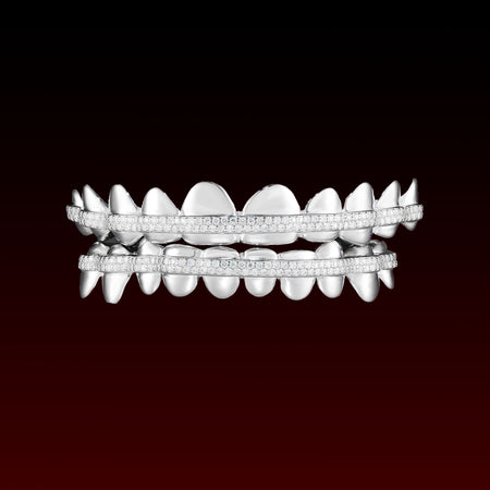 Honeycomb Bar Polished Custom Moissanite Grillz