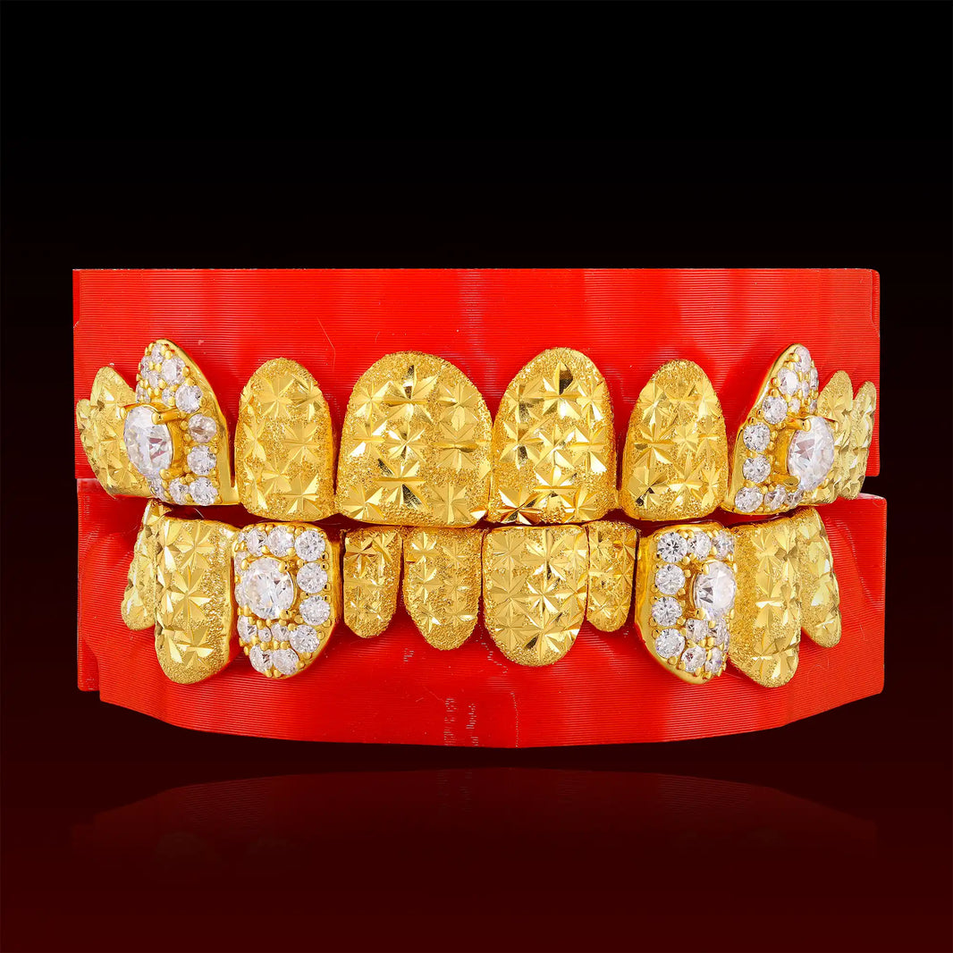 Honeymoon Fang Diamond Cut Custom Grillz