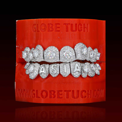Honeymoon Set Letter Custom Moissanite Grillz
