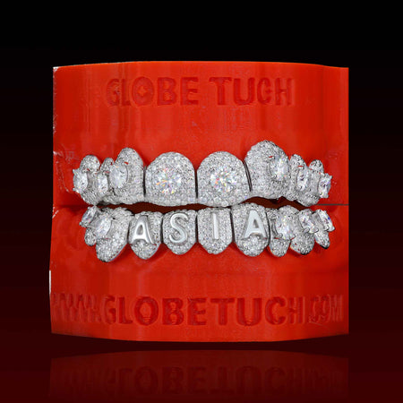 Honeymoon Set Letter Custom Moissanite Grillz