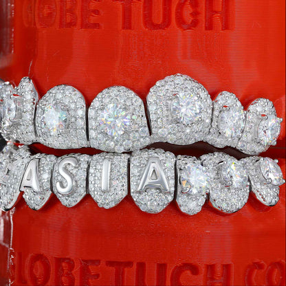 Honeymoon Set Letter Custom Moissanite Grillz