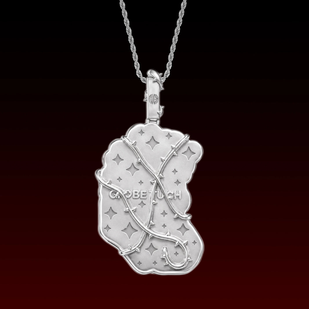 Iced Jade Jesus Crown Thorn Pendant