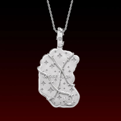 Iced Jade Jesus Crown Thorn Pendant