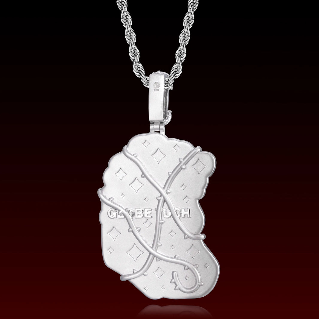 Iced Jade Jesus Crown Thorn Pendant