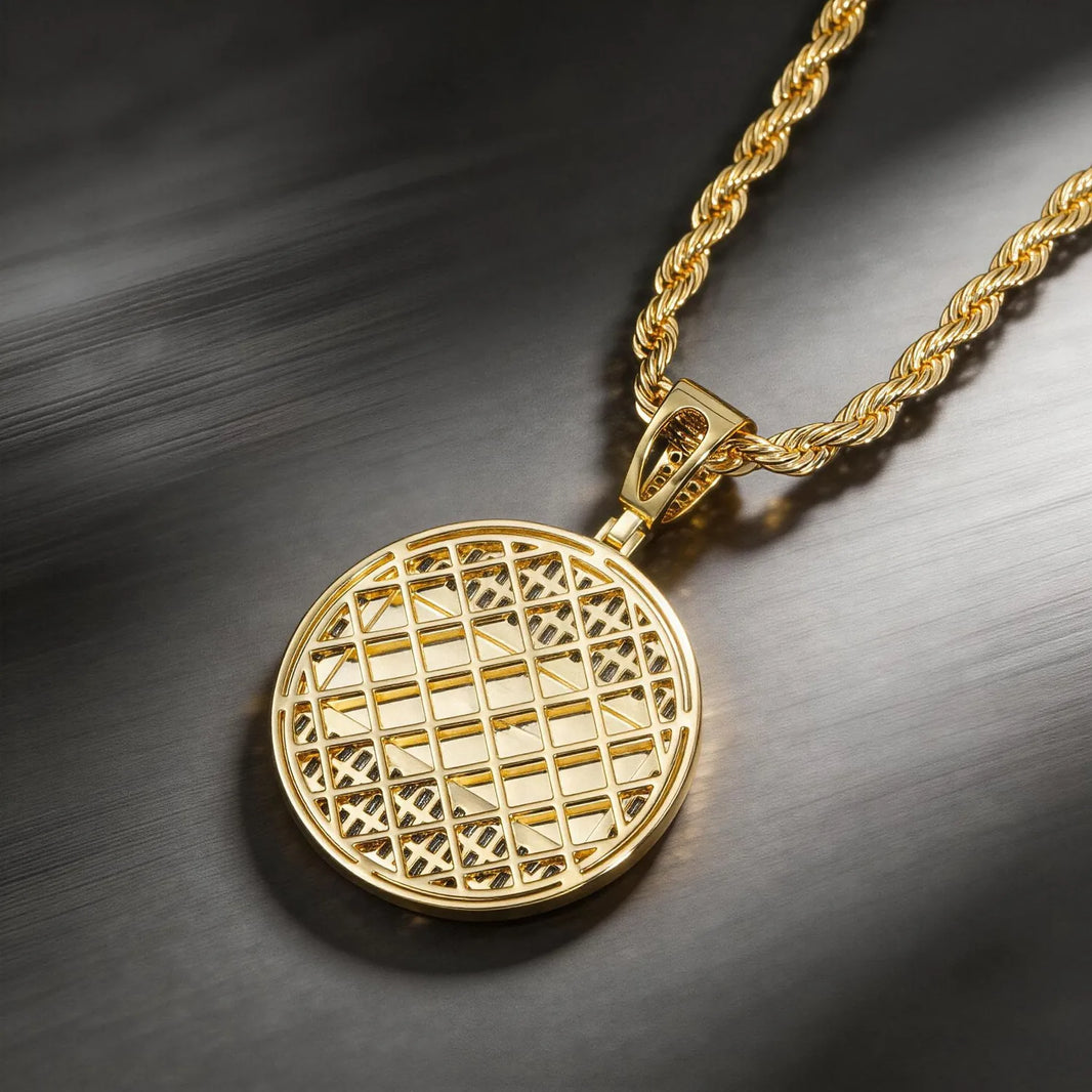 Iced Out Last Supper Medallion Pendant