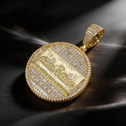 Iced Out Last Supper Medallion Pendant