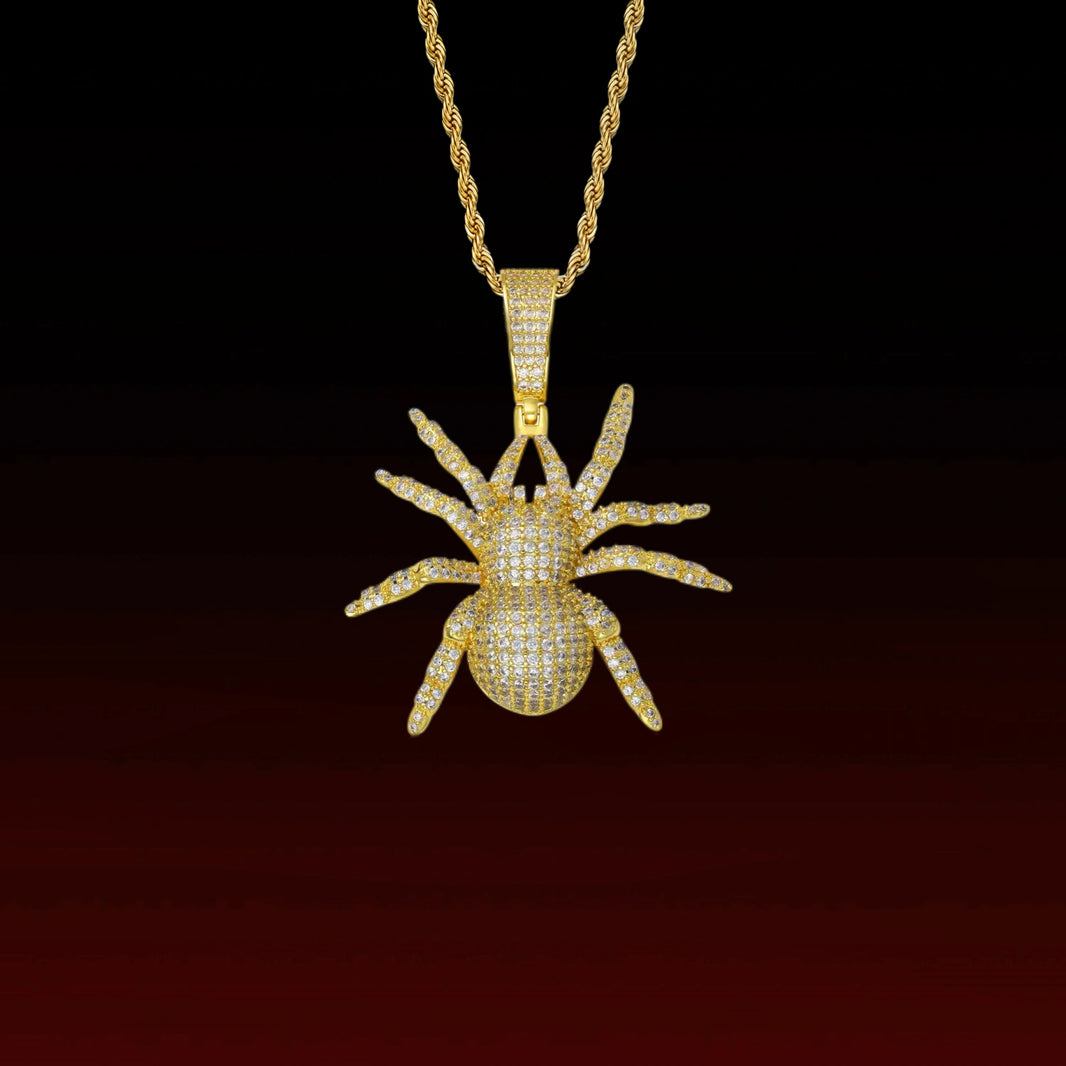 Iced Out Spider Pendant