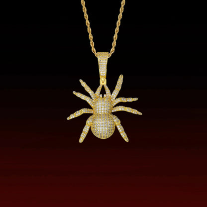Iced Out Spider Pendant