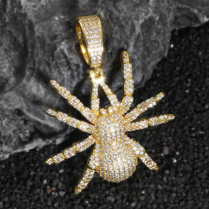 Iced Out Spider Pendant