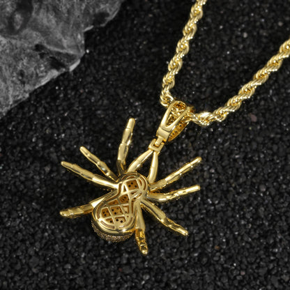 Iced Out Spider Pendant