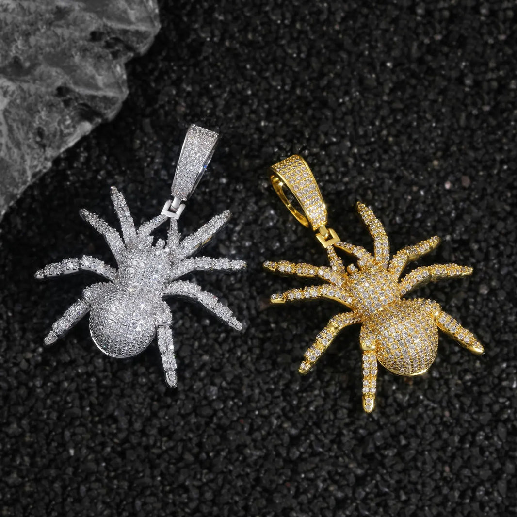 Iced Out Spider Pendant
