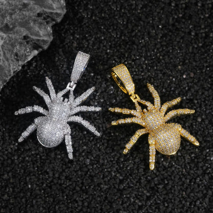 Iced Out Spider Pendant