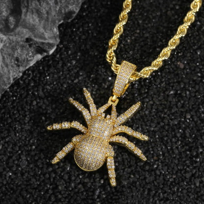 Iced Out Spider Pendant