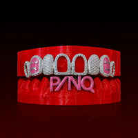 Icon Fangs Enamel Name Custom Grillz