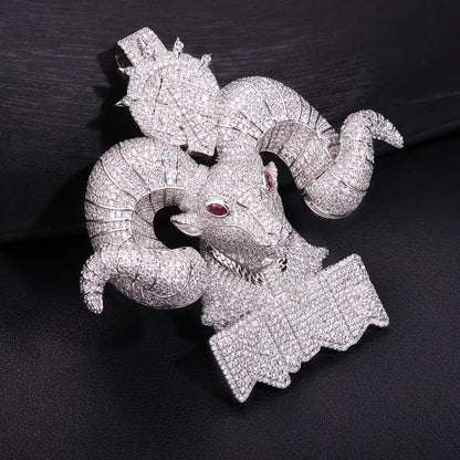 King Goat Iced Out Pendant