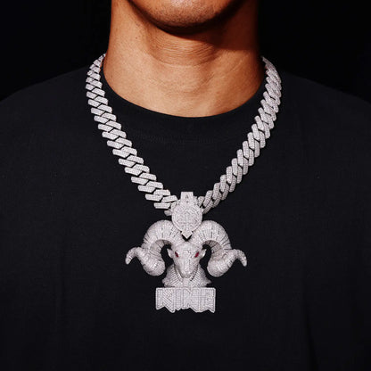King Goat Iced Out Pendant