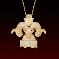 King Goat Iced Out Pendant