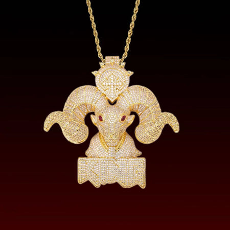 King Goat Iced Out Pendant