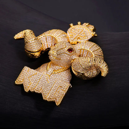 King Goat Iced Out Pendant