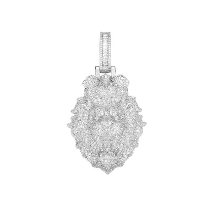 King Lion Iced Out Pendant