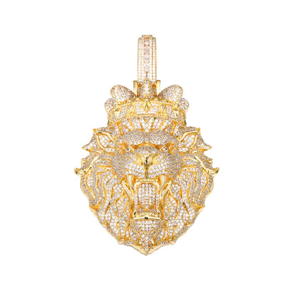 King Lion Iced Out Pendant