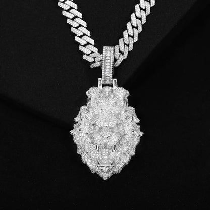 King Lion Iced Out Pendant
