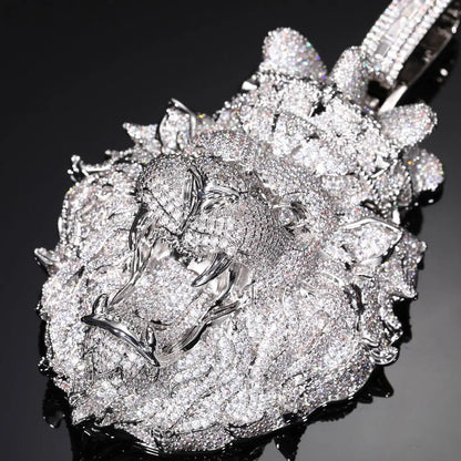King Lion Iced Out Pendant