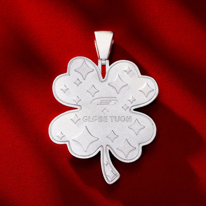 Lucky Clover Iced Out Pendant