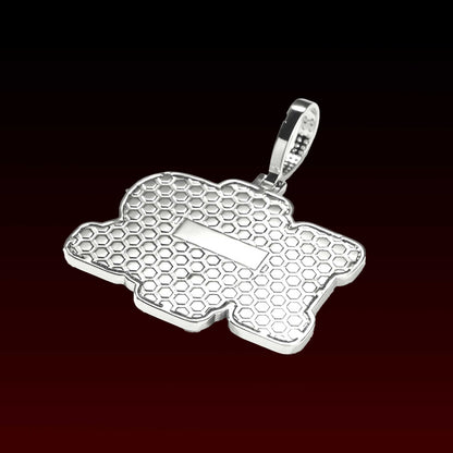 Baguette Cut Custom Letter Pendant