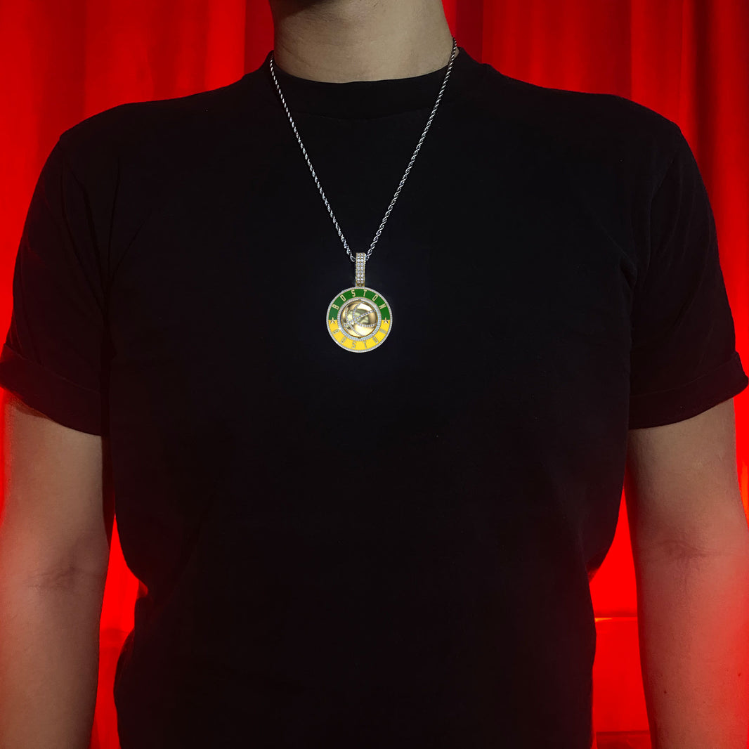 Beantown Inspired  3D Rotating Pendant