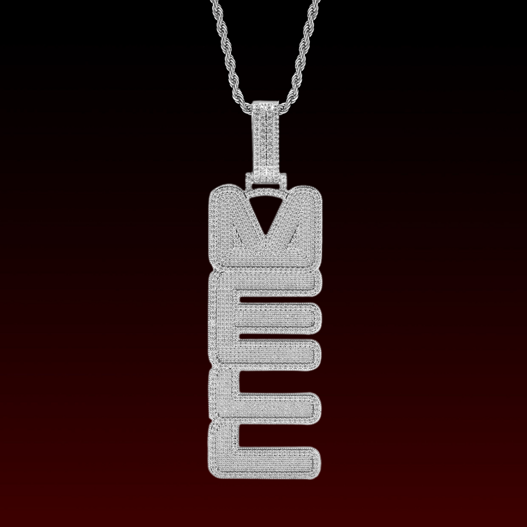 Upright Design Custom Letter Pendant