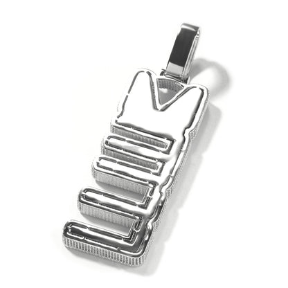 Upright Design Custom Letter Pendant