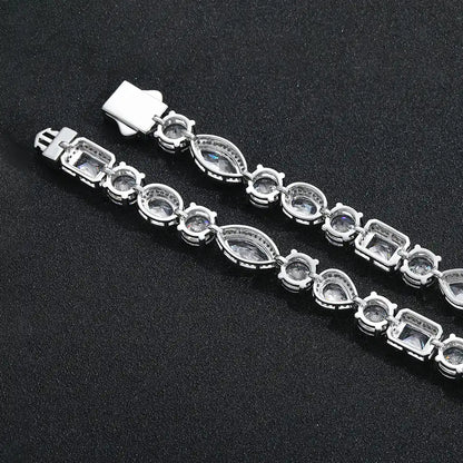 15MM Mix Shape Gemstone Tennis Chain