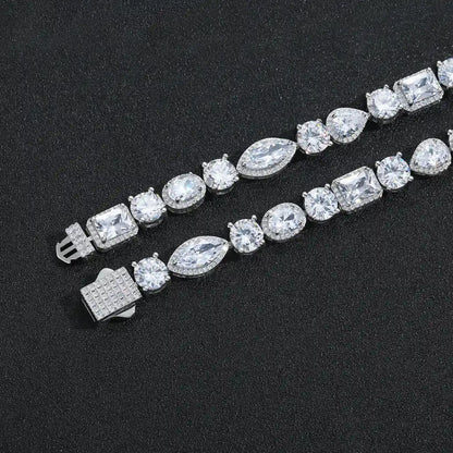 15MM Mix Shape Gemstone Tennis Chain