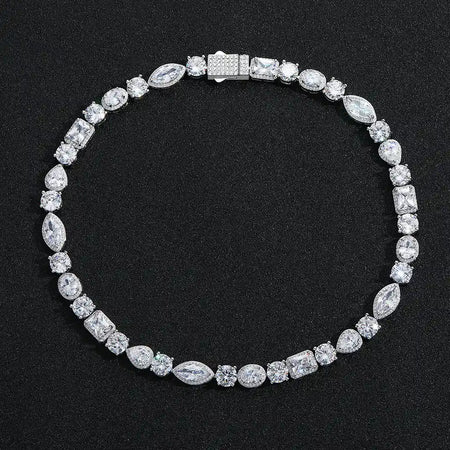 15MM Mix Shape Gemstone Tennis Chain