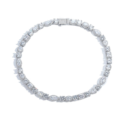 15MM Mix Shape Gemstone Tennis Chain