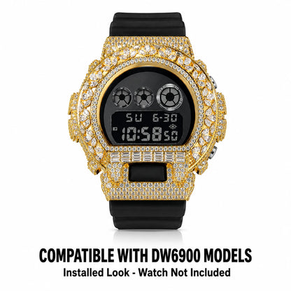 Mixed Iced Watch Bezel Compatible with DW6900